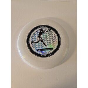 Wham-O Frisbee Ultimate Sports Disc 10.5" 175g Black & White Foil Vintage